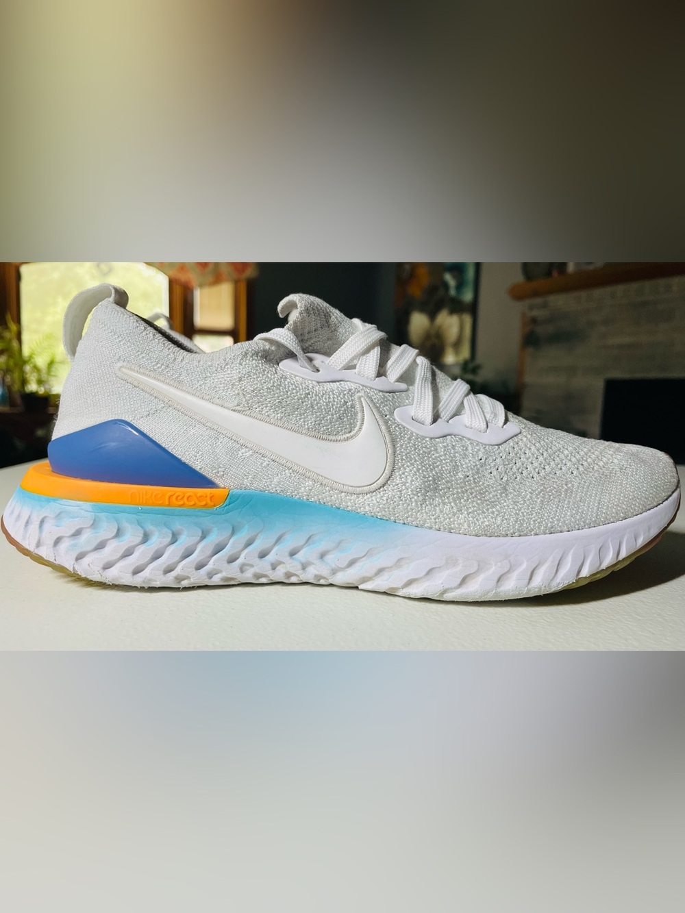 Nike Epic React Flyknit 2 White Hyper Jade Ember Glow BQ8927 8W